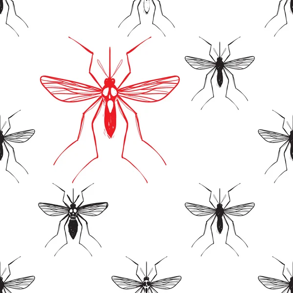 Zika virus patroon — Stockvector