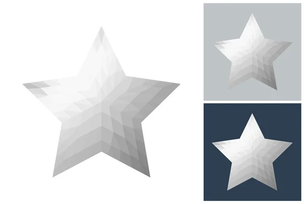 Star dans un style low poly — Image vectorielle