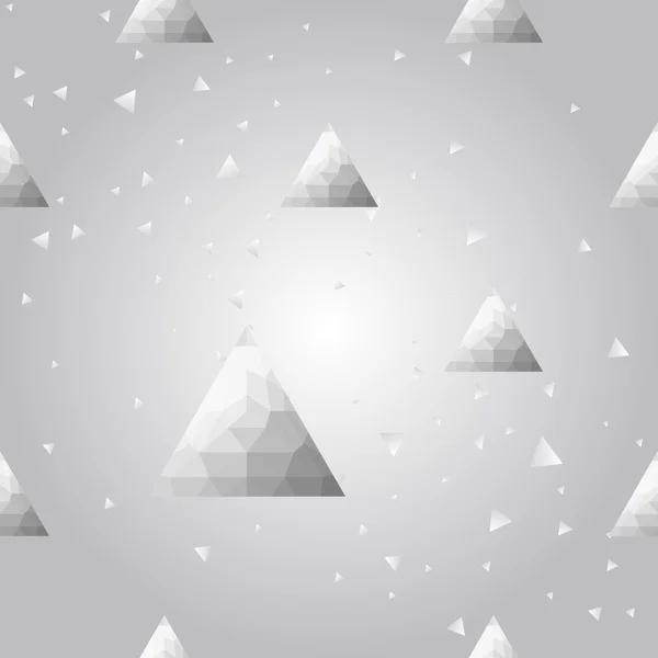 Срібні трикутник візерунком — стоковий вектор