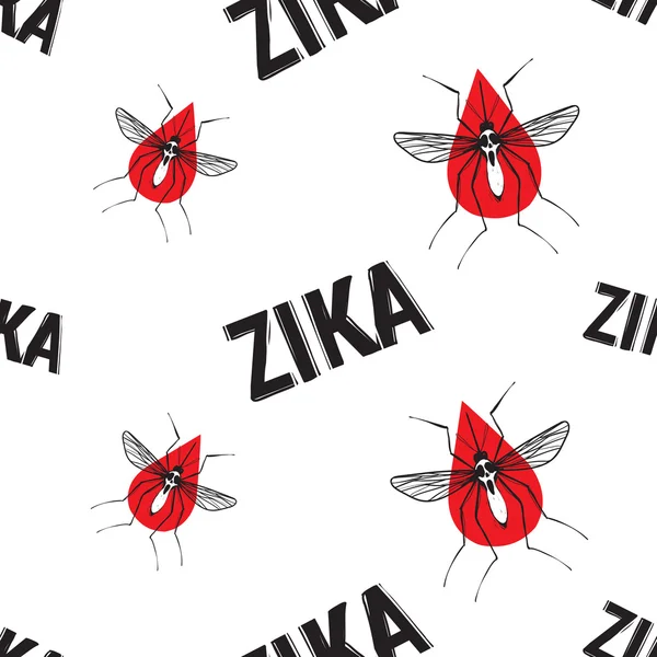 Zika вірусних шаблоном — стоковий вектор