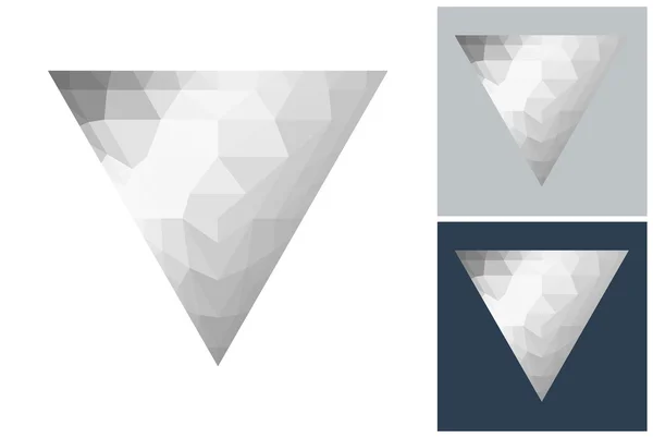 Dreieck im Low-Poly-Stil — Stockvektor