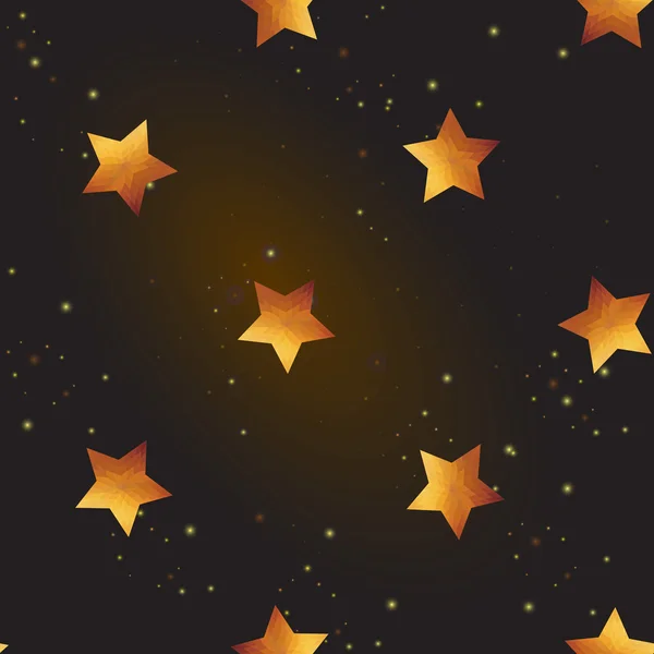 Fond étoiles dorées — Image vectorielle