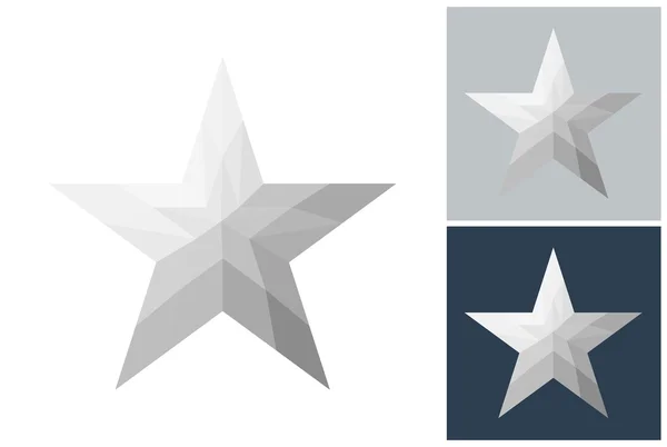 Estrela em estilo poli baixo —  Vetores de Stock