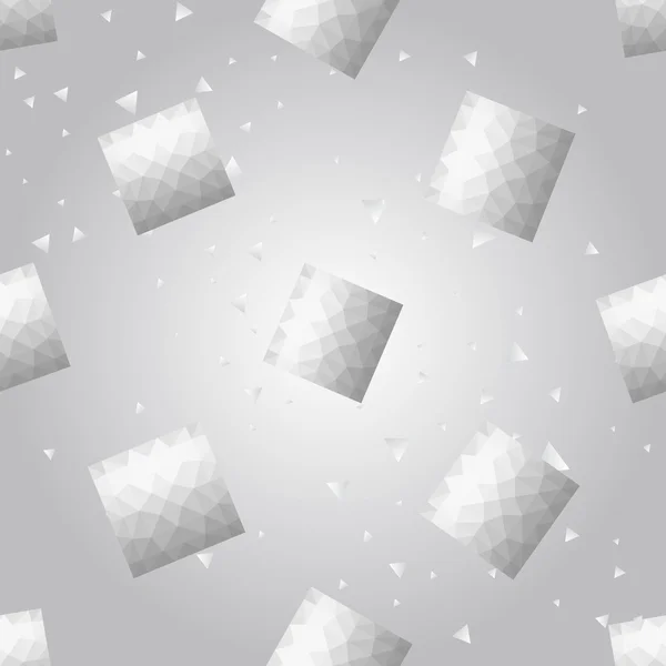 Silver rhombus pattern — Stock Vector