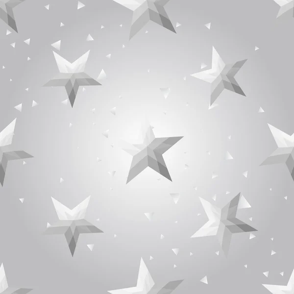 Fondo estrellas de plata — Vector de stock