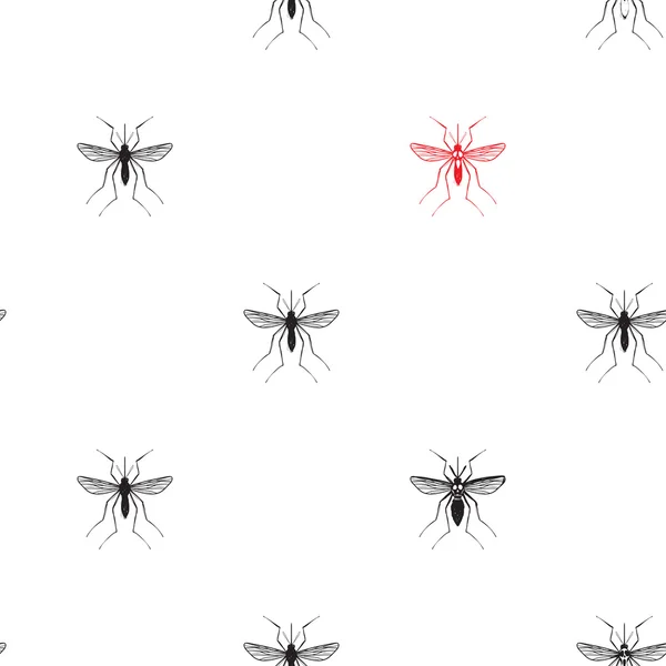 Zika virus patroon — Stockvector