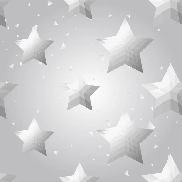 Prata estrelas fundo — Vetor de Stock