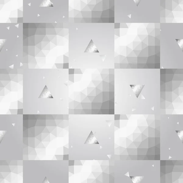 Silver geometric  pattern — Stock Vector