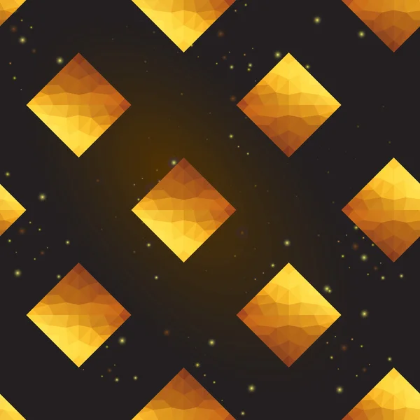 金黄色的菱形图案 — 图库矢量图片
