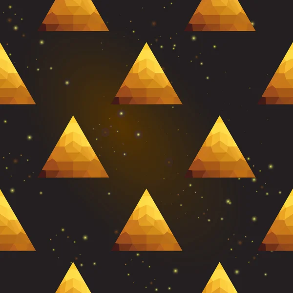Golden triangle vzor — Stockový vektor