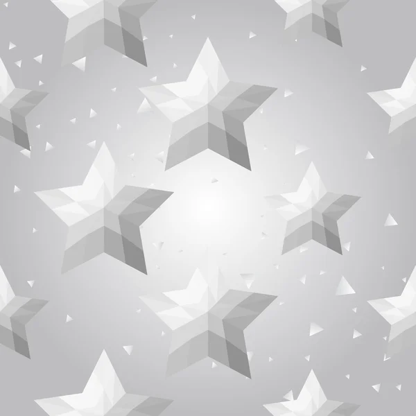 Silberne Sterne Hintergrund — Stockvektor