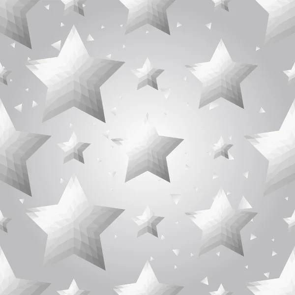 Silver stars background — Stock Vector