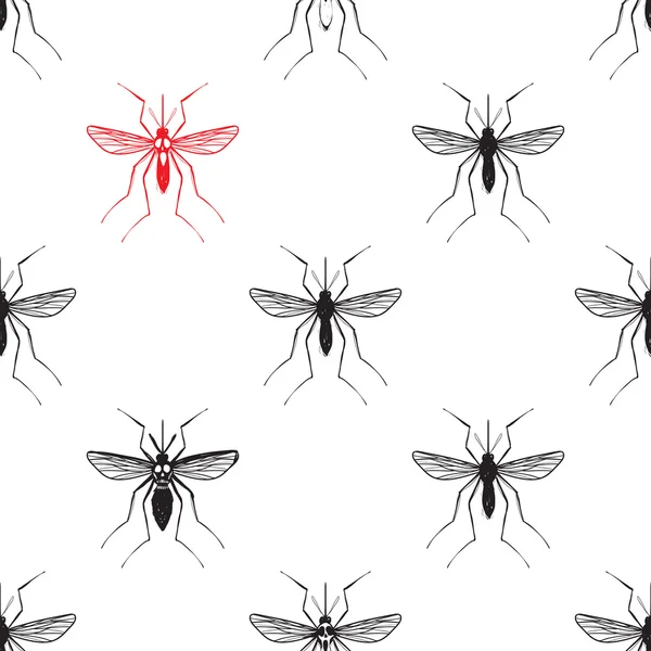 Zika virus patroon — Stockvector