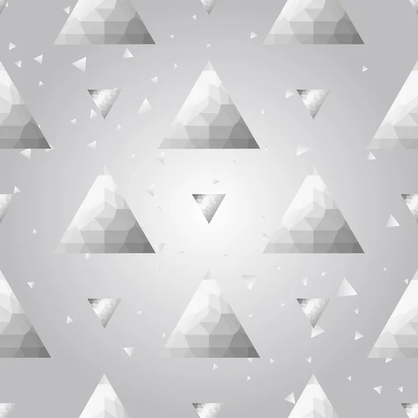 Silver triangle pattern — Stock Vector