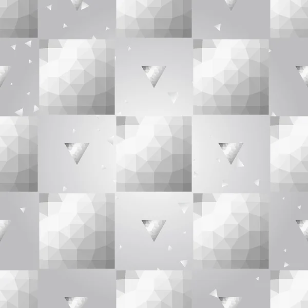 Silver geometric  pattern — Stock Vector