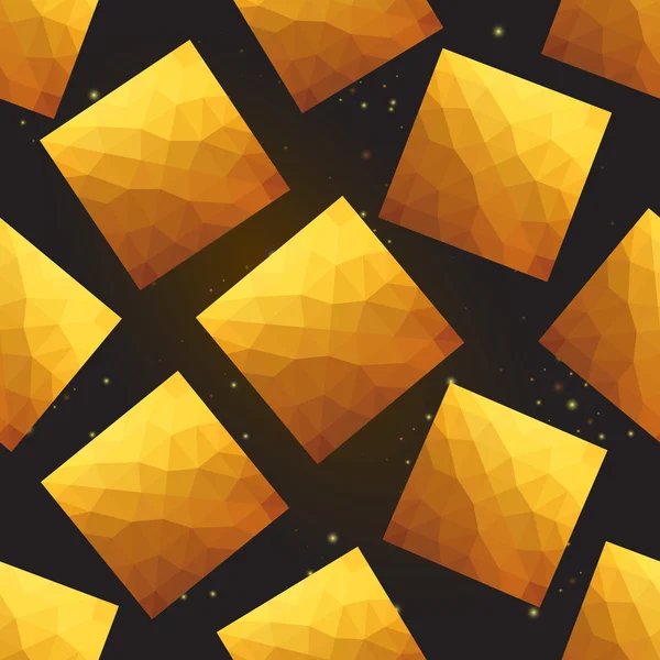 Goldene Quadrate — Stockvektor