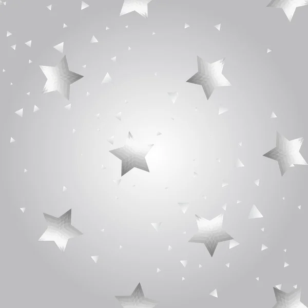 Fondo estrellas de plata — Vector de stock