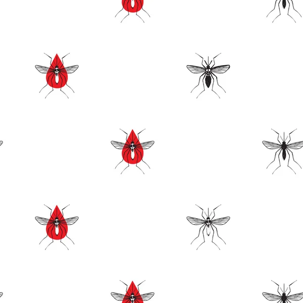 Zika virus patroon — Stockvector