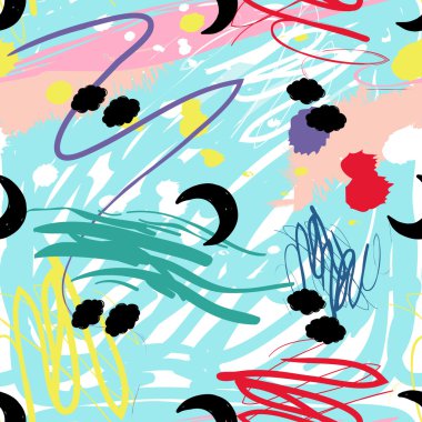  bulutlar ile çocuklar sorunsuz desen