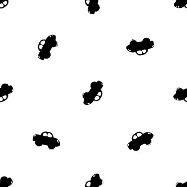 Araba ile modern çocuk deseni