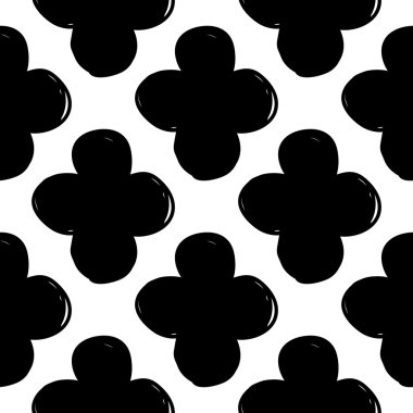 Yonca ile modern çocuk deseni.