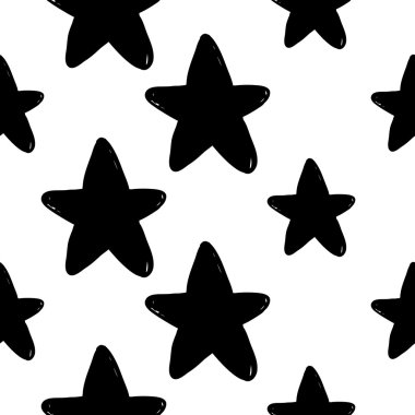 yıldız işareti desen el çekilmiş