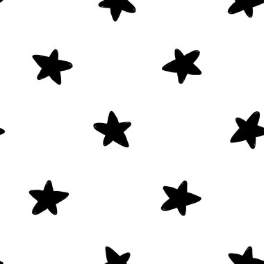 yıldız işareti desen el çekilmiş