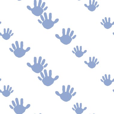 Dikişsiz el izi desen