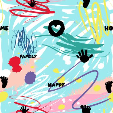 Modern çocuklar seamless modeli