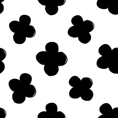 Yonca ile modern çocuk deseni.