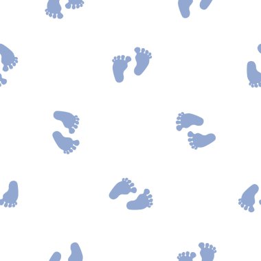 Ayak izleri ile modern çocuklar sorunsuz desen