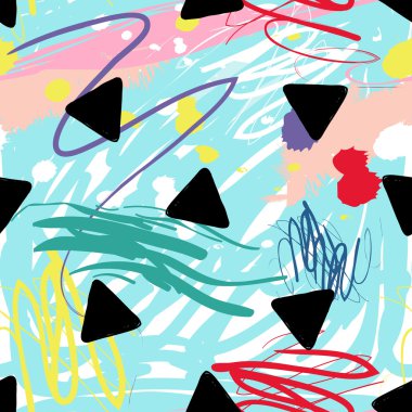 el çizilmiş üçgenler deseni