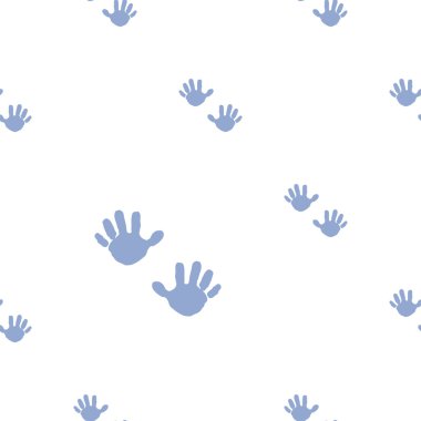 şirin renkli el izleri desen