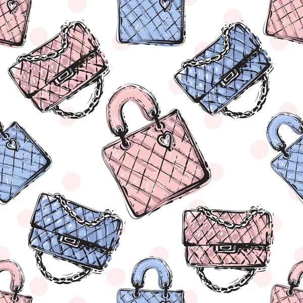 Modèle de sac féminin à la mode — Image vectorielle