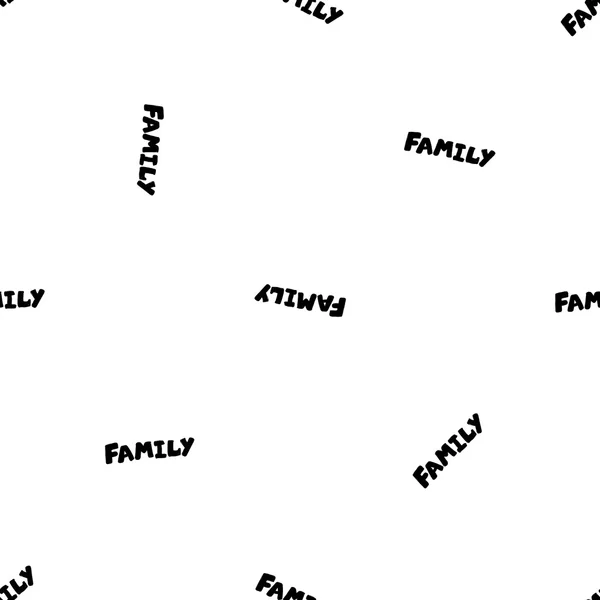 รูปแบบที่มีคําว่า ครอบครัว — ภาพเวกเตอร์สต็อก