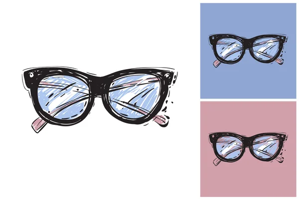 Vacker vintage glasögon — Stock vektor
