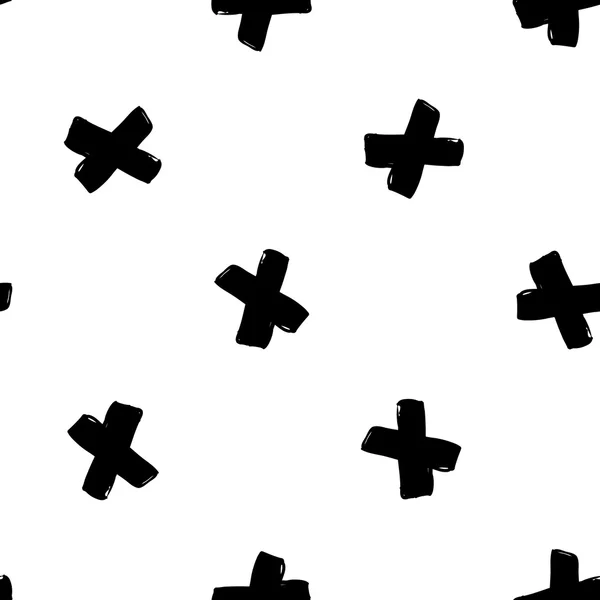 Modèle sans couture avec croix — Image vectorielle