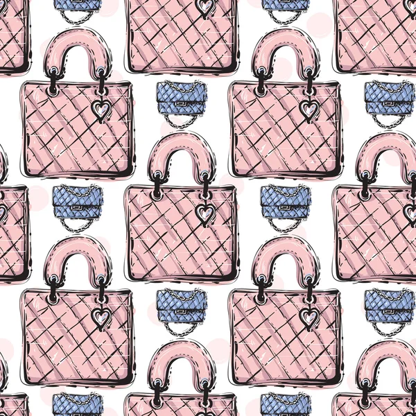 Modèle de sac féminin à la mode — Image vectorielle