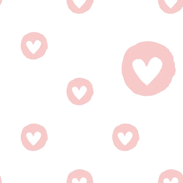 Seamless pattern with hearts. — Stock Vector