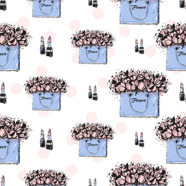 модные женские аксессуары с узором
