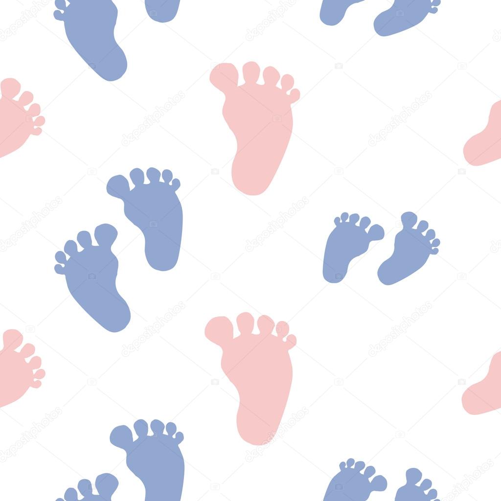 colorful footprints pattern