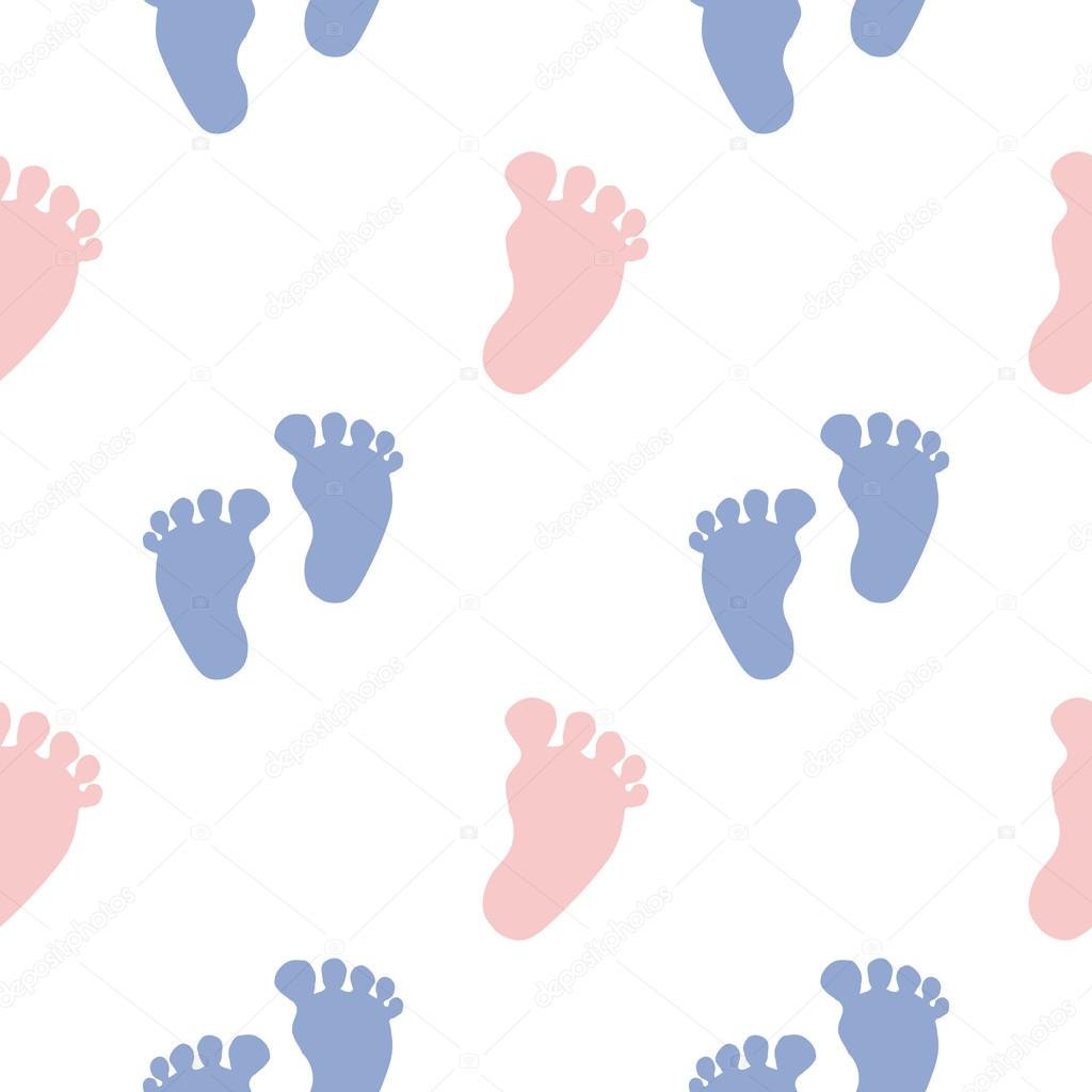 colorful footprints pattern