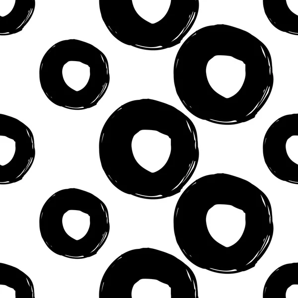 Modern kids b&w seamless pattern. — Stock Vector