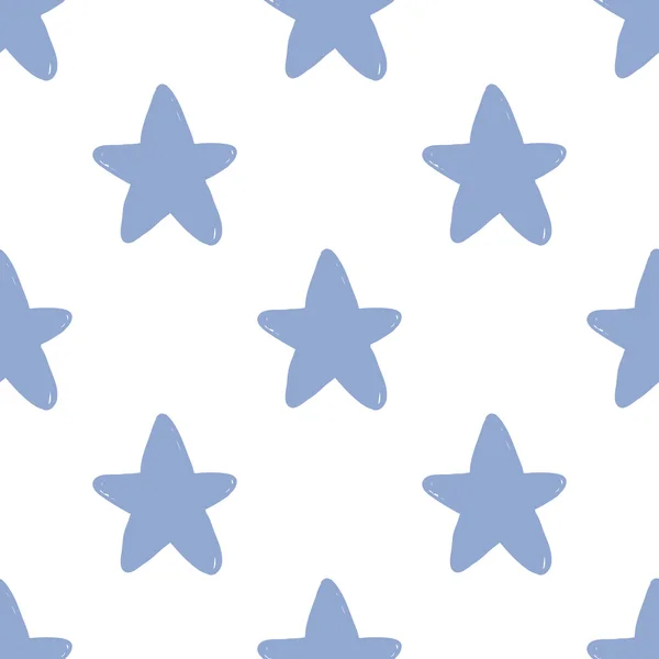 Mão desenhado padrão de sinal de estrela — Vetor de Stock