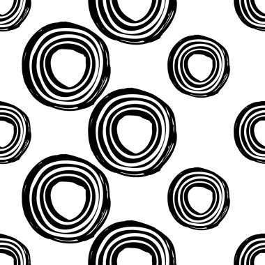 Modern çocuklar b&w seamless modeli.