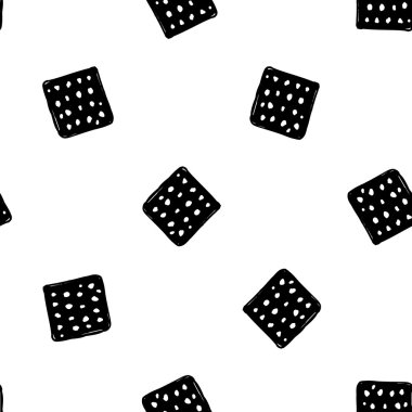 Modern çocuklar b&w seamless modeli.