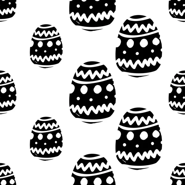 Padrão sem costura com ovos de Páscoa — Vetor de Stock