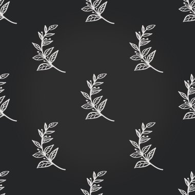 Ağaç dalı ile Vintage dikişsiz desen.