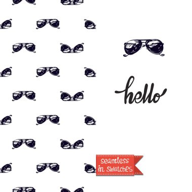 gözlük desenli tebrik kartı