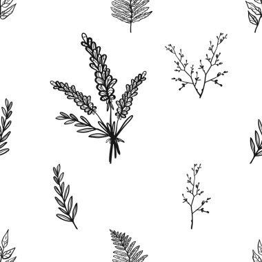 soyut yaprağı deseni